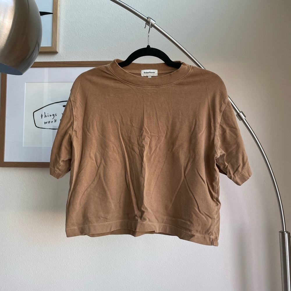 Richer Poorer relaxed crop tee